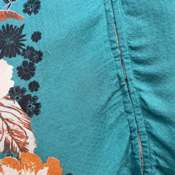 Free People Mikayla Print Long Sleeve Tunic in Green Balsam Combo Size S - Picture 7 of 11